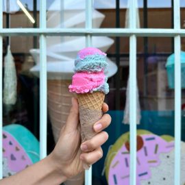 Gelateria Dulce fusión, ventana y helado