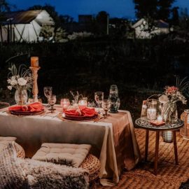 Salterra Glamping cena romantica